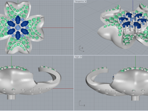 jewelry flower Modelo 3D
