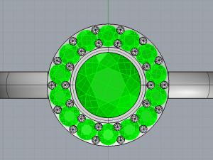ring for central gem Modelo de Impressão 3D