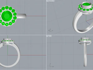 ring for central gem 3D Print Model