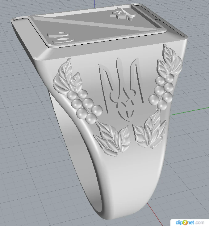 ring ukraine 3D Print Model .c4d .max .obj .3ds .fbx .stl .blend