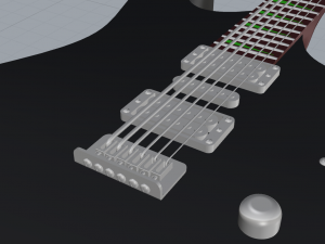 guitar ibanez Modelo 3D