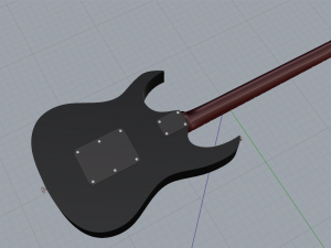 guitar ibanez Modelo 3D