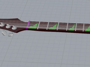 guitar ibanez Modelo 3D