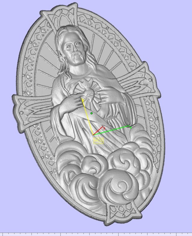 saint icon 1 3D-printmodel .c4d .max .obj .3ds .fbx .stl .blend 