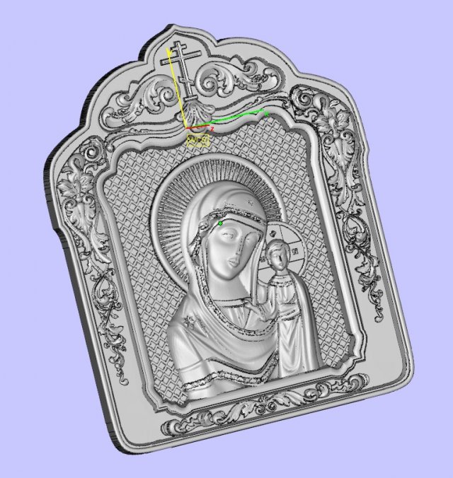 saint icon 2 3D-printmodel .c4d .max .obj .3ds .fbx .stl .blend 