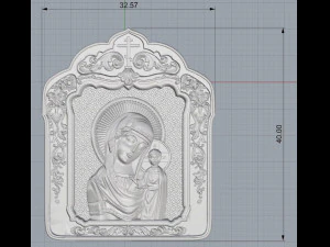 saint icon 2 3D Print Model