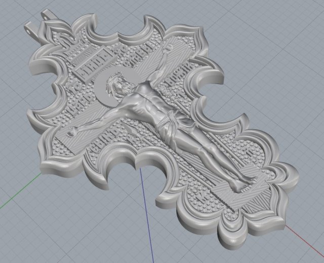 saint cross 3D-printmodel .c4d .max .obj .3ds .fbx .stl .blend 