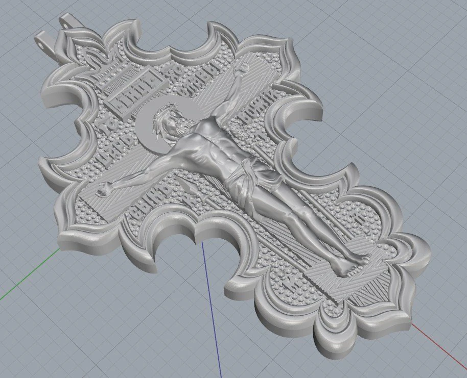 saint cross 3D Print Model .c4d .max .obj .3ds .fbx .stl .blend 