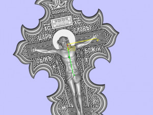 saint cross 3D-printmodel