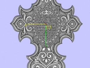 saint cross 3D-printmodel