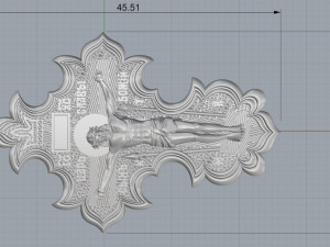saint cross 3D-printmodel