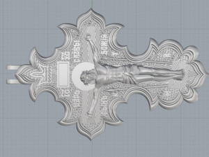 saint cross 3D-printmodel