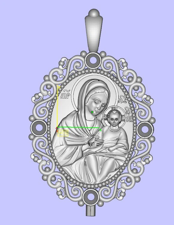 saint icon 3 3D Print Model .c4d .max .obj .3ds .fbx .stl .blend 