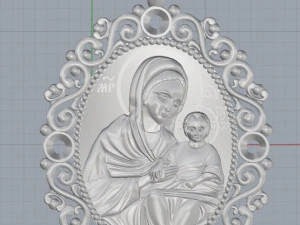 saint icon 3 3D Print Model