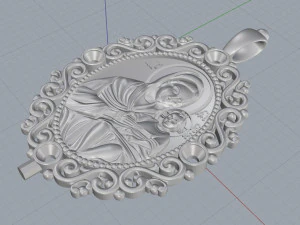 saint icon 3 3D Print Model