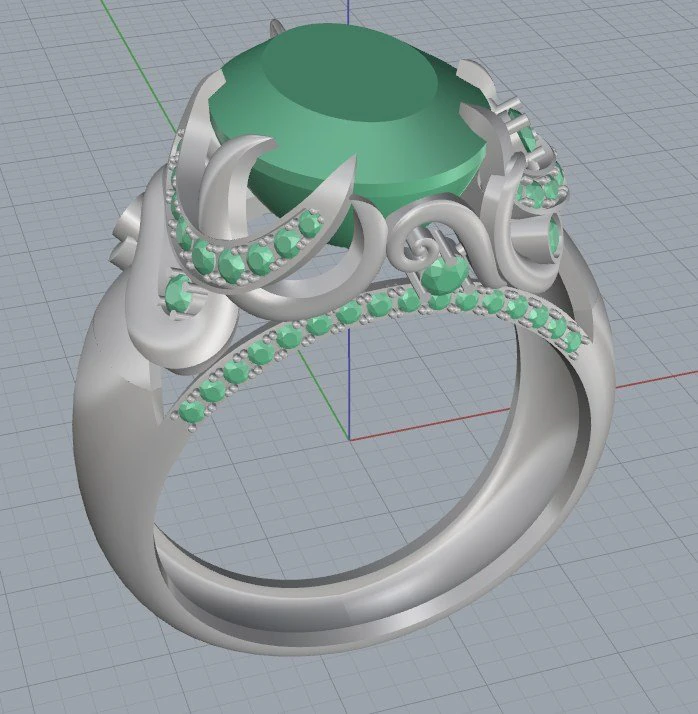 ring 6 3D Print Model .c4d .max .obj .3ds .fbx .stl .blend 