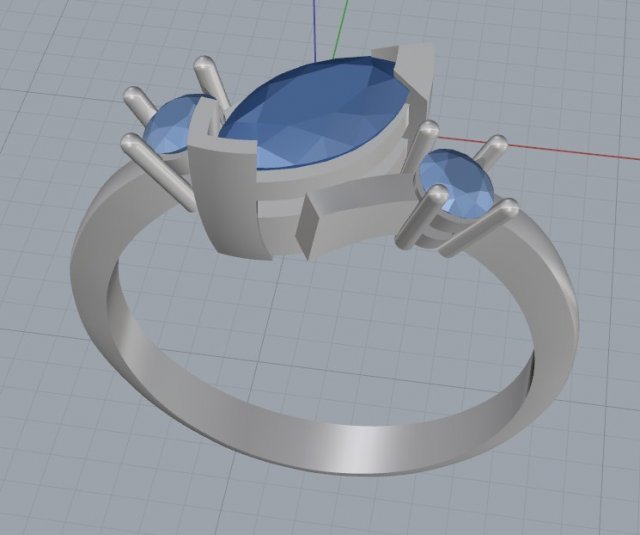 ring 2 3Dプリントモデル .c4d .max .obj .3ds .fbx .stl .blend 