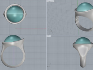 cupola ring 3Dプリントモデル