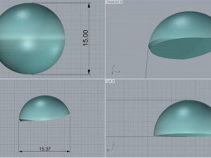 cupola ring 3Dプリントモデル