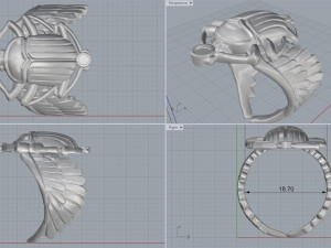 cupola ring 3Dプリントモデル