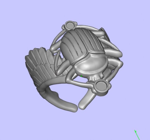scarab ring 3D-Druckmodell .c4d .max .obj .3ds .fbx .stl .blend 