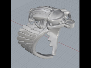 scarab ring 3D-Druckmodell