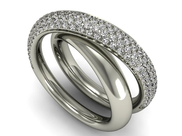spiral ring 3D Print Model .c4d .max .obj .3ds .fbx .stl .blend 