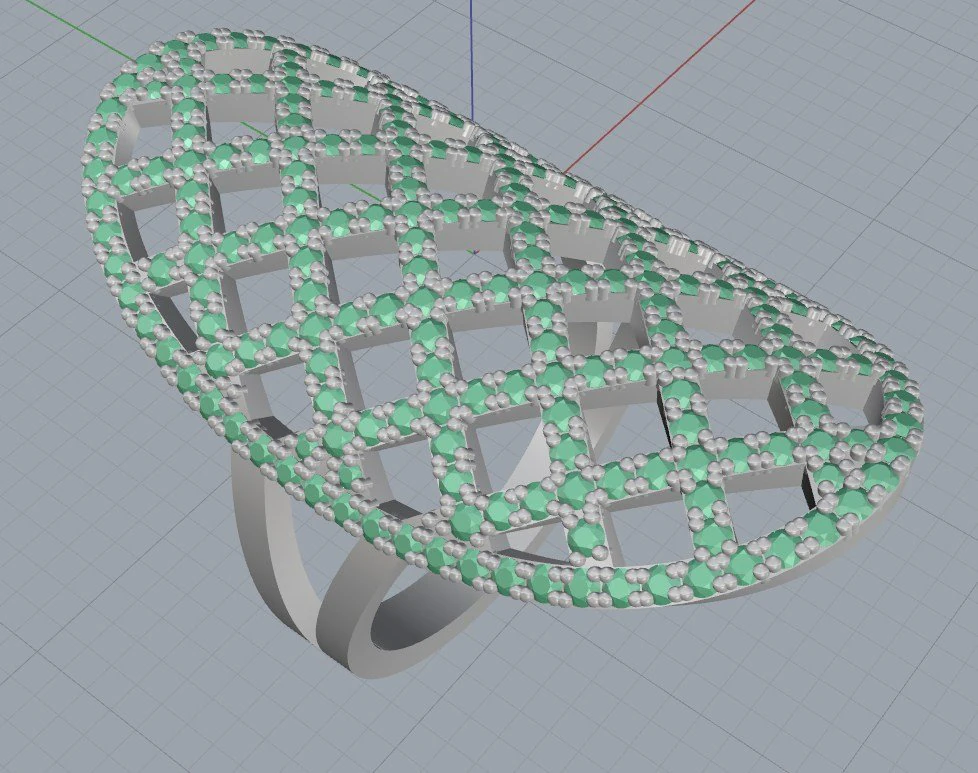 pattern ring 3D Print Model .c4d .max .obj .3ds .fbx .stl .blend