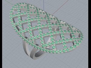 pattern ring Model Cetak 3D