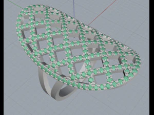 パターンリング 3Dプリントモデル