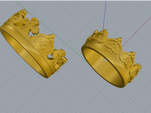 wedding rings 3D 打印模型