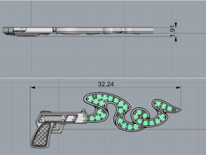 with smoke 3D printmodel