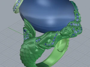 кільце русалки 3D Принт Модель