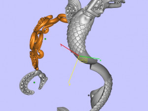 mermaid ring 3D Print Model