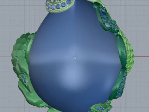 mermaid ring 3D Print Model