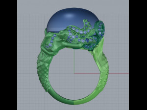 mermaid ring 3D Print Model