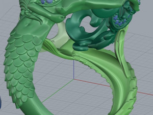 mermaid ring 3D Print Model