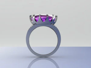 ring with ametrine oval 3D Print Model