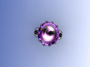 ring with ametrine oval Modello di stampa 3D