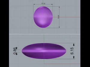 ring with ametrine oval 3D Print Model