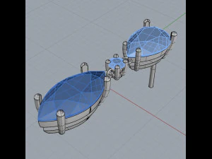 earring with marquise and pear 3D Print Model