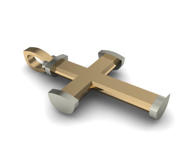 faceted crucifix Modello di stampa 3D .c4d .max .obj .3ds .fbx .stl .blend