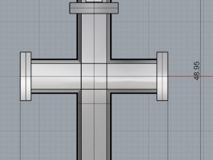 faceted crucifix Modello di stampa 3D