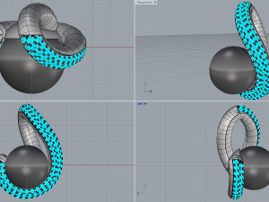 pendant with black pearl 3D 打印模型
