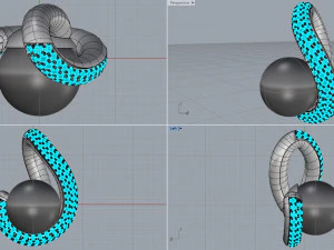 pendant with black pearl 3D Print Model