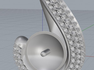 pendant with black pearl 3D 打印模型