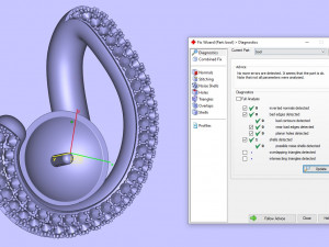 pendant with black pearl 3D 打印模型