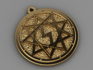 nine pointed star amulet 3D Принт Модель