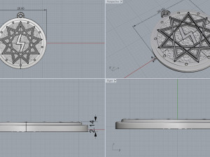 nine pointed star amulet 3D-Druckmodell