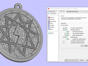 nine pointed star amulet 3D-Druckmodell